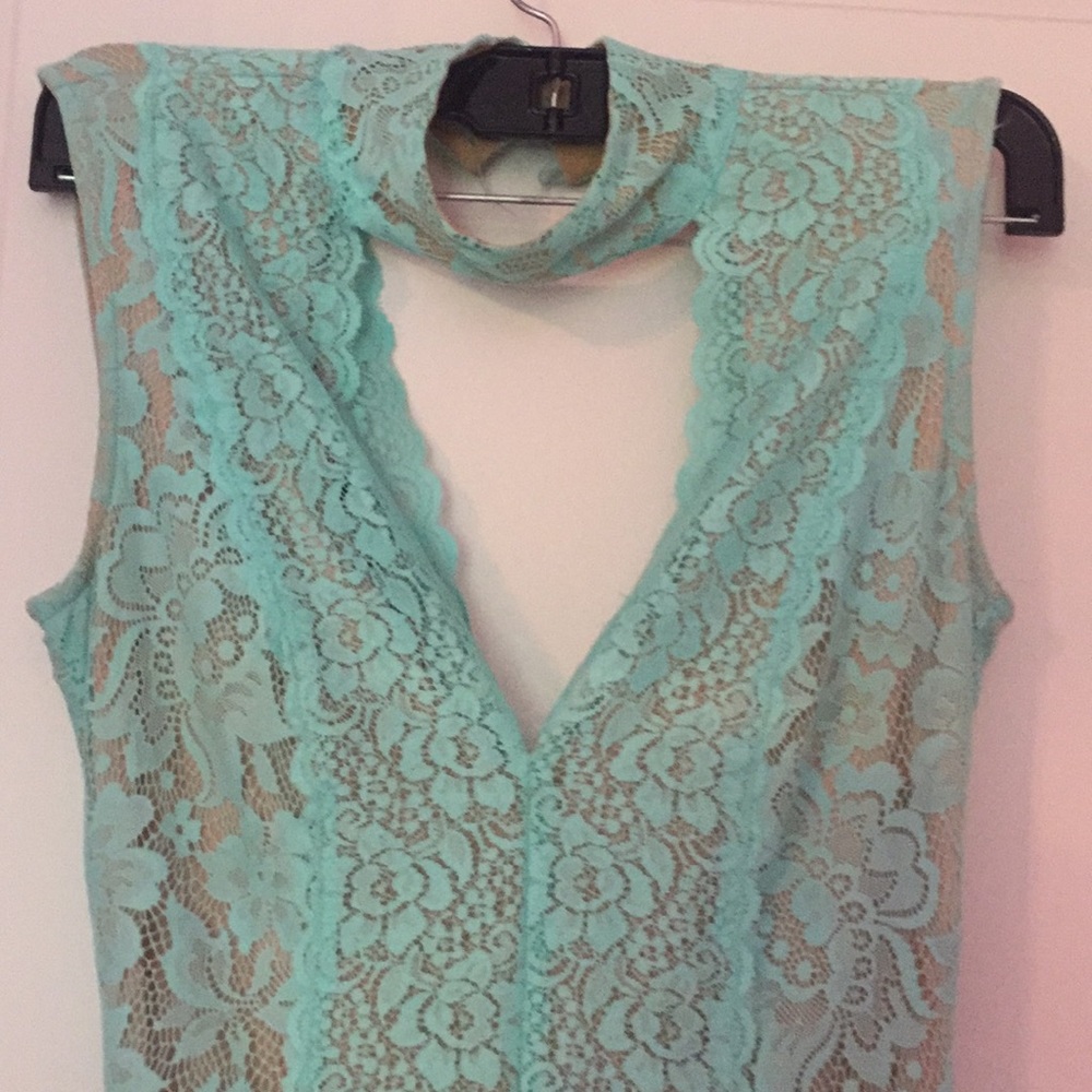 Juniors Bebe dress sz xxs mint color - Picture 2 of 6